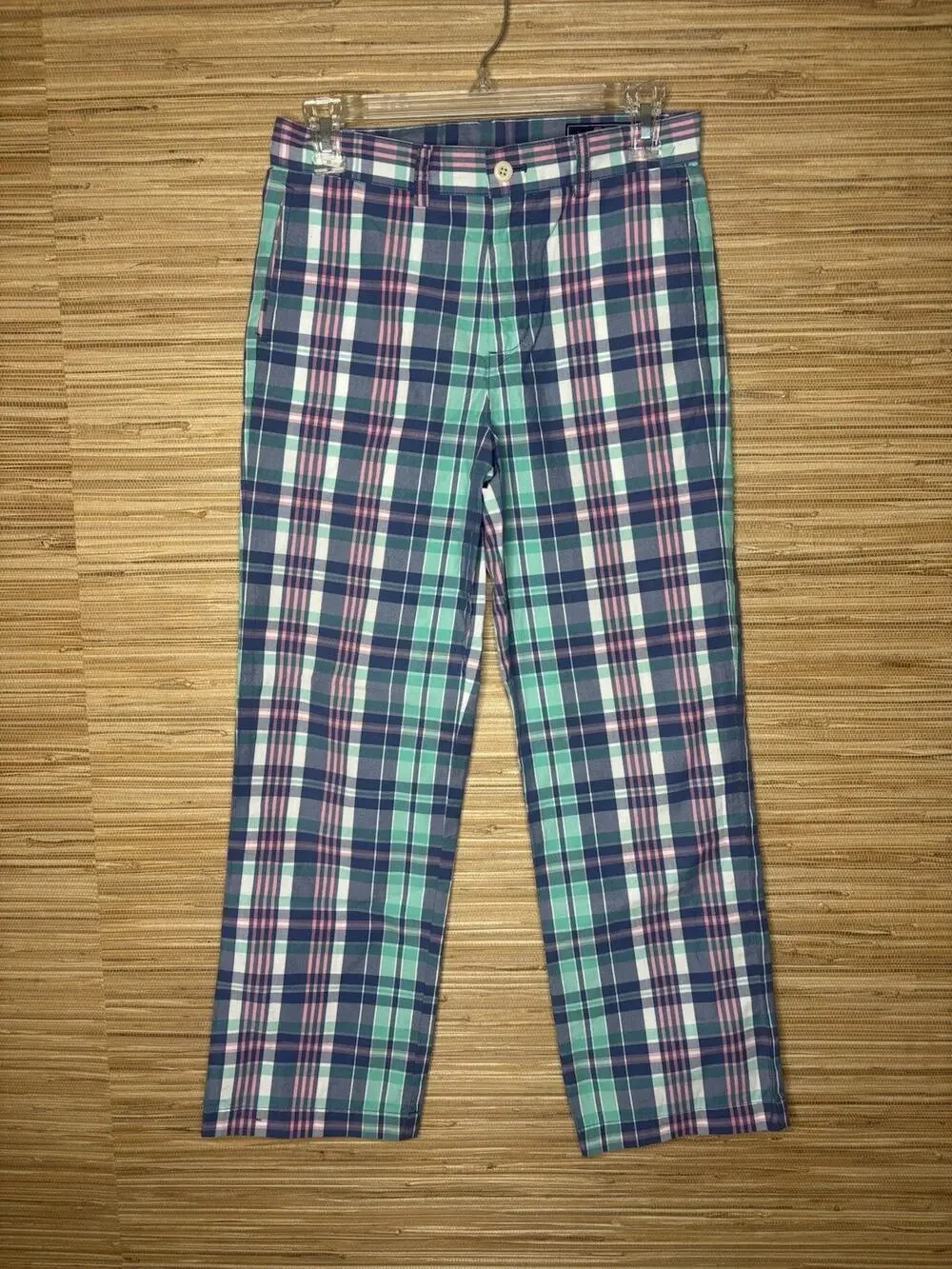 Vineyard Vines Boys Plaid Pants 26” Inseam Sz 14